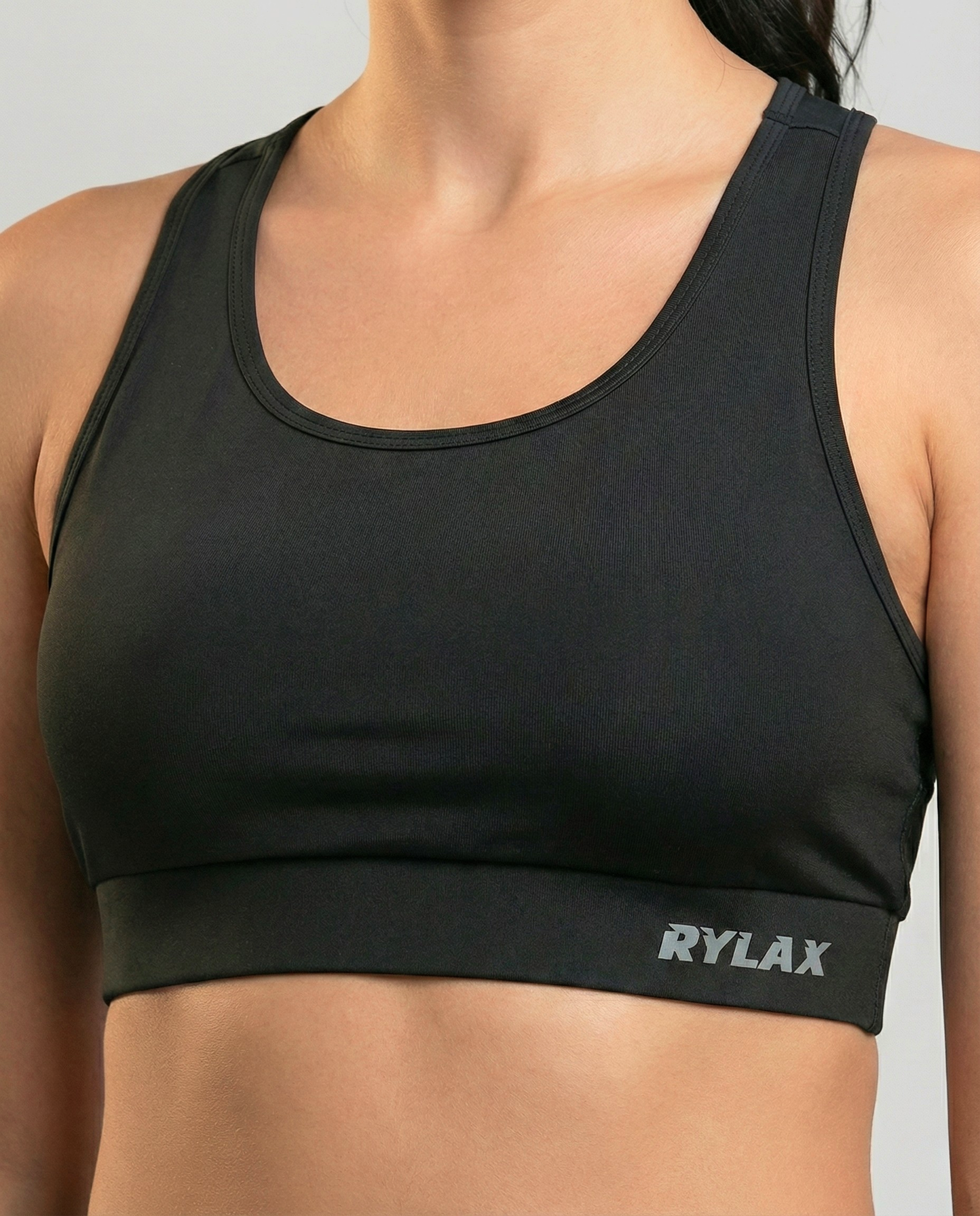 Upscaled Black Sports Bra